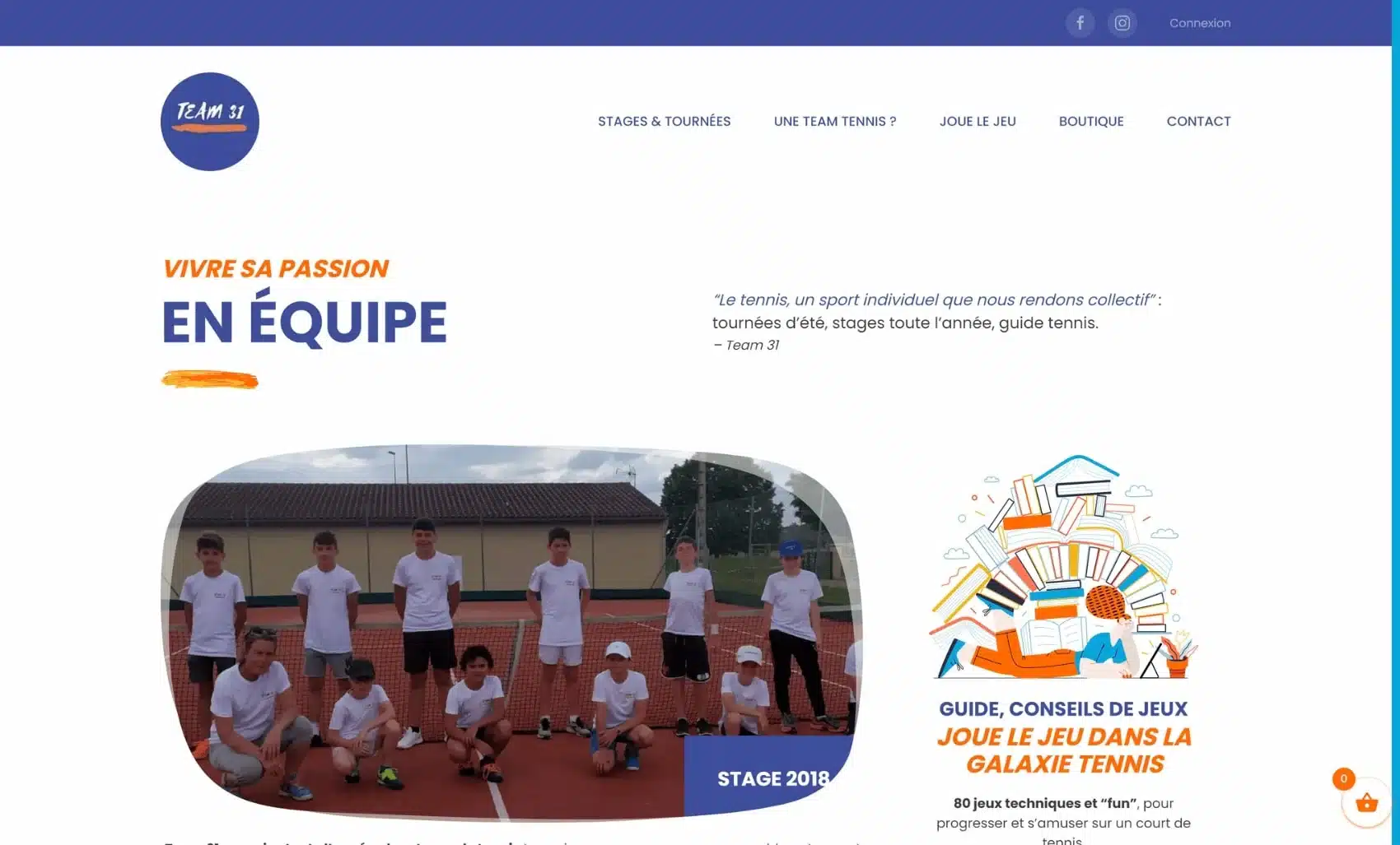 Capture d'écran du site team-31.fr